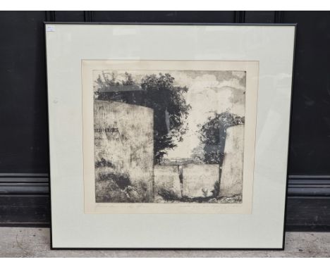 Joseph Johannes (Joop) Visser, 'Haunted Houses and Other Leftovers', signed and dated 1979, artists proof etching, pl.44.5 x 