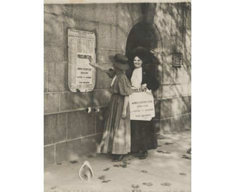 PROCESSIONS &amp; PROTESTCollection of photographs and ephemera pertaining to suffragette protest, including:Printed 'Souveni