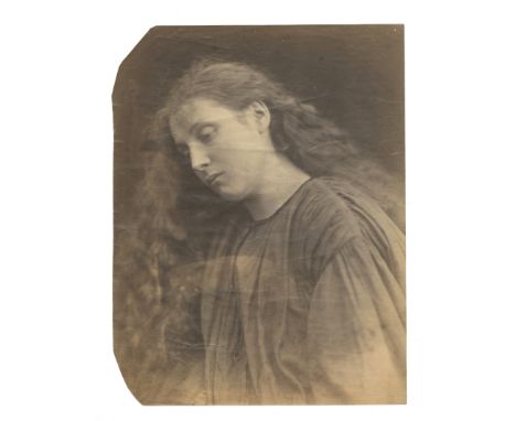 CAMERON (JULIA MARGARET)Mary Hillier,  albumen print, left corners irregularly trimmed [Cox &amp; Ford 270], 325 x 250mm., 18