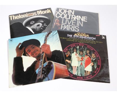 4 x Mixed Jazz/Dylan/Psychedelic  LPs. Bob Dylan - Nashville Skyline. CBS 63601 Stereo. The 5th Dimension - The Age Of Aquari