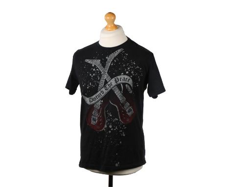 Ed Sheeran's t-shirt, Disturb the Peace, in black, size M. All of the Ed Sheeran Collection has come from Ed Sheeran himself 