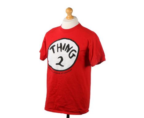 Ed Sheeran's t-shirt, Universal Studios, Thing 2, size M. All of the Ed Sheeran Collection has come from Ed Sheeran himself a