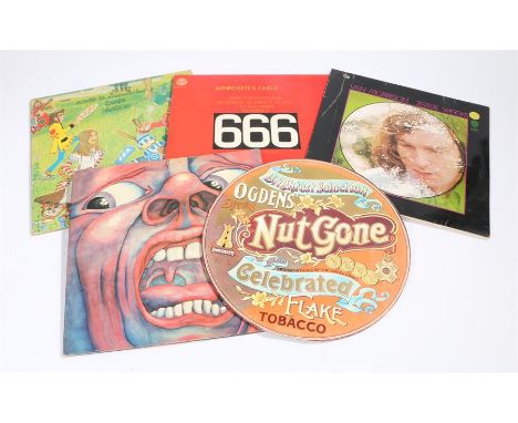 5 x 1960s/70s LPs. Small Faces - Ogden's Nut Gone Flake, Immediate IML 1001 round sleeve. King Crimson - In The Court Of King