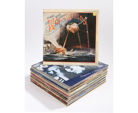 30 x 1970s/80s Rock/Pop LPs together with red vinyl LP case to include Madness, Absolutely. Fleetwood Mac (2) Rumours, Tango 
