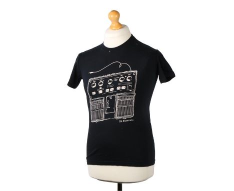 Ed Sheeran's t-shirt, in blue with an amplifier, Ed Sheeran to the bottom corner, size S. All of the Ed Sheeran Collection ha