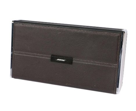 Ed Sheeran's music docking station, Bose SoundLink mobile Speaker II clad with leather, used scuff marks. All of the Ed Sheer