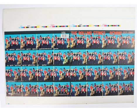 The Rolling Stones - Rewind 1971 - 1984, LP Artwork, printed sheet.