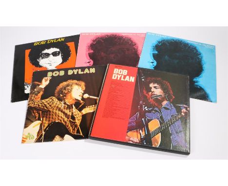 5 x Bob Dylan LPs. Historical Archives Vol 1 &amp; 2, Go International. Only A Hobo, 1963 outakes, A Rare Batch Of Little Whi