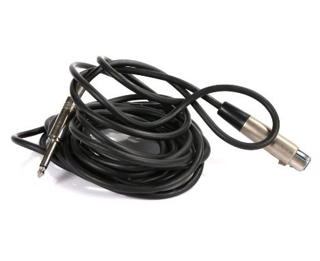 Ed Sheeran's used amplifier lead. All of the Ed Sheeran Collection has come from Ed Sheeran himself and is to be sold at auct