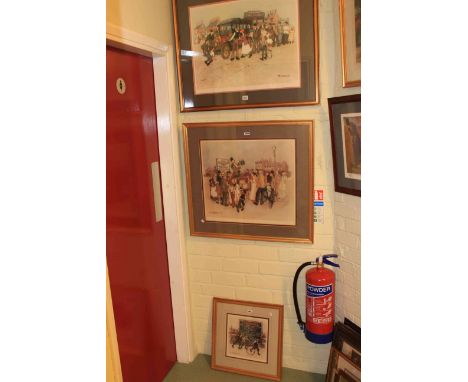 Margaret Chapman, three pencil signed prints; Japanese woodblock, etc