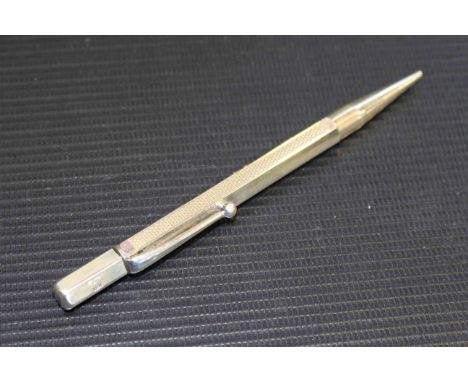 Silver engine-turned propelling pencil