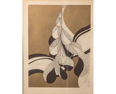   Bennani, Karim (20./21. Jahrhundert), "Sans titre", Serigrafie, re. u. sign. u. dat.  (19)78, li. u. numm. 18/65, rs. Echth