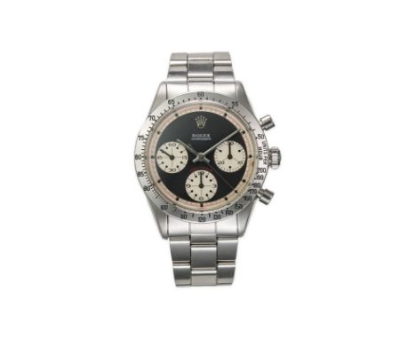 Rolex, Daytona  Paul Newman , réf. 6262/6239, rare montre-bracelet chronographe en acier, circa 1971Mouvement: cal. 727, méca