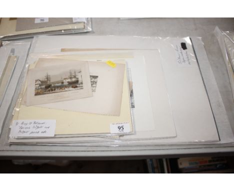 A collection of prints relating to Bury St Edmunds, Ipswich, Suffolk and Norfolk; a Francis Stone lithograph etc. 