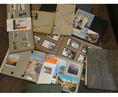 Vintage photograph albums and contents 