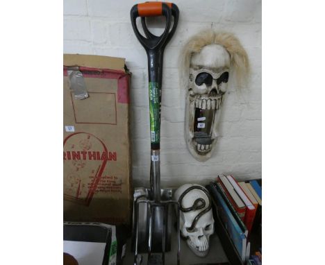 A new stainless steel digging spade and fork 