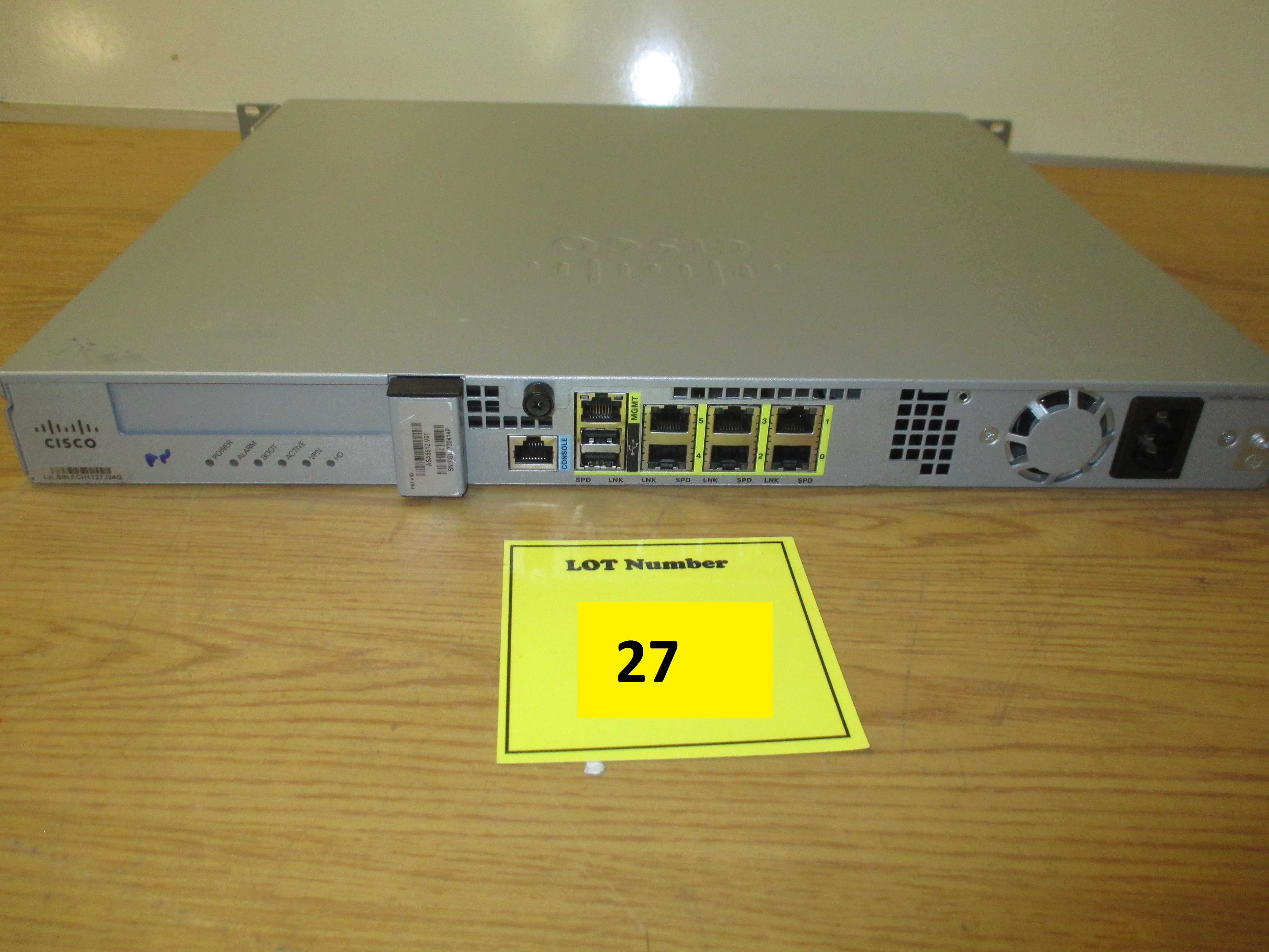 CISCO ASA 5512X ADAPTIVE SECURITY APPLIANCE. MODEL ASA5512.V01. PENTIUM ...