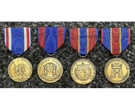 US Army Occupation of Puerto Rico Medal: Army of Cuban Occupation Medal: US Philippine Campaign Medal, Navy &amp; Marine Corp