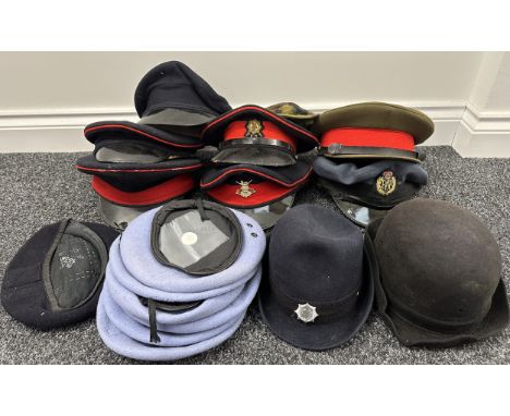 Post War British Army Caps plus seven Berets, one DPM Camo cap and some Foreign caps.