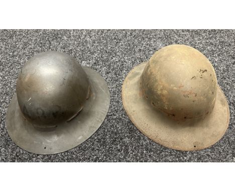WW2 British Firewatchers Helmet, complete with liner and chinstrap. Postwar "ARP" in felt tip pen to front and rear. Plus a h