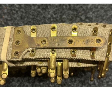 WW1 Turkish Maxim 7.92mm 250 round Machine Gun Cloth Ammunition Belt.