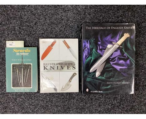 Books - The Heritage of English Knives [David Hayden-Wright] 2008; Illustrated Guide to Knives [Jan Suermondt] 2004; Swords i