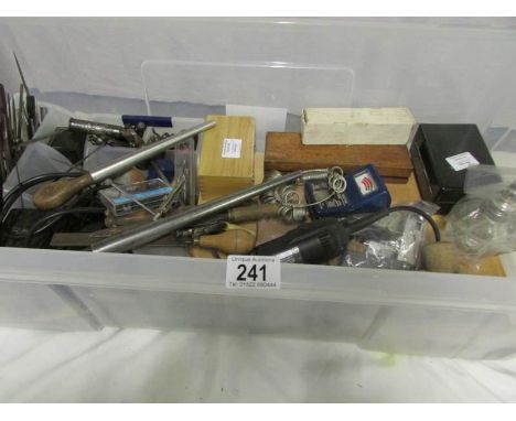 A large quantity of jewellers tools