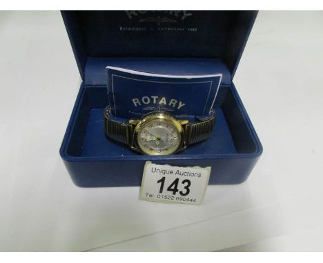 A Rotary automatic 21 jewel wrist watch