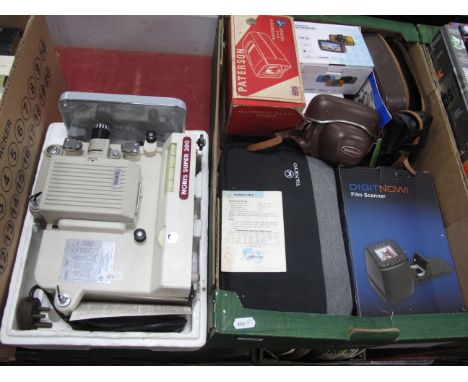 Norris Super 200 Cine Projector, film scanner, Voigtlander camera, etc:- One Box.