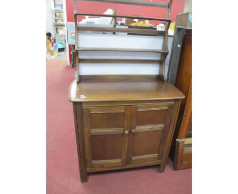 An Ercol Style Dresser, with waterfall back, 90cm wide.