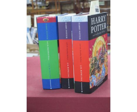 Rowling [J.K]: Harry Potter and the Deathly Hallows, 2007 First Edition (two copies) and Harry Potter and The Half Blood Prin