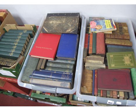 Antiquarian and General Interest  Books, including poetry, Cassells Encyclopedia, religion, travel, etc:- Two Boxes