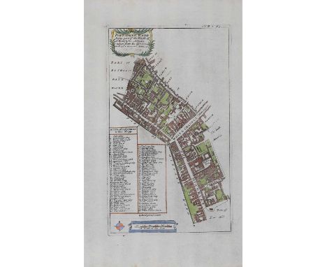 Nineteen LONDON Ward Plans (All hand-coloured, the first 5 are large): Creplegate Parish without the Fredome (2); Coleman str