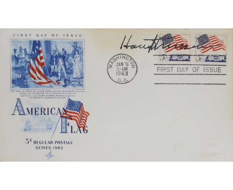 Harry Truman, signed USA first day cover,