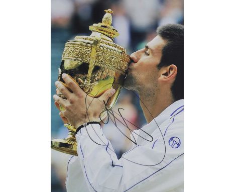 Eighteen tennis signed photos, including Pete Sampras, Andrea Agassi, Rafael Nadal, Novak Djokovic and Maria Sharpova, and a 