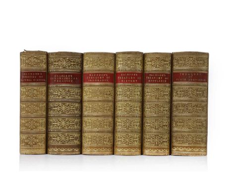 BINDING: Maunder, S: The Treasury of series, 6 volumes: Geography, Natural History, Biography; History; Knowledge; &amp; Bibl