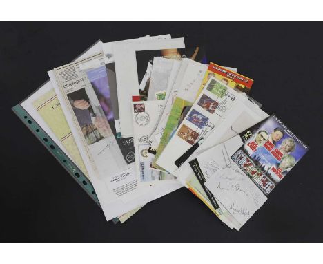 A large quantity of miscellaneous autographs, to include TV, film and sport (qty.)