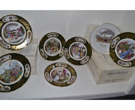 Collector's Plates - Royal Worcester Christmas, boxed; Spode Christmas; etc