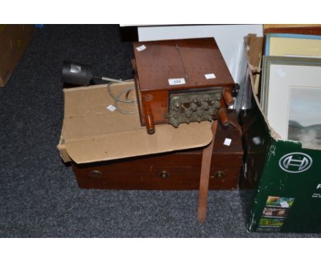 Testing Equipment - a Worsley Mesnes Speed Recorder, an Elliot Wattmeter, serial 26231; a quantity of Fortran statements and 