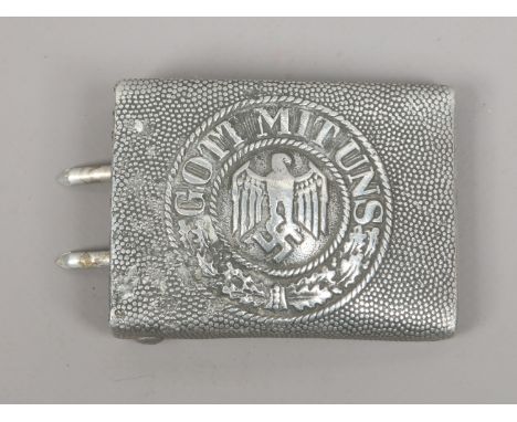 A World War II German army belt buckle.