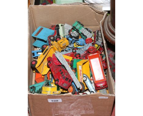 A box of vintage Diecast vehicles to include Matchbox, Corgi etc.