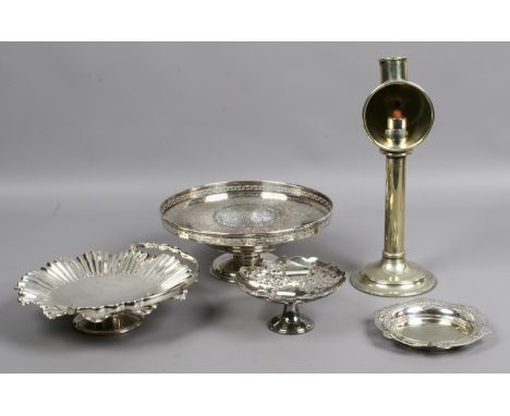 A small quantity of Mappin & Webb including a lace makers lamp.