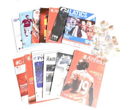 A quantity of Liverpool FC 2016-17 Season football programmes comprising Premier League: Everton home and away, Leicester Cit