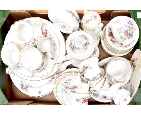 A Royal Albert 'Lavender Rose' part dinner and tea service and a Royal Albert 'Nosegay' part tea service.