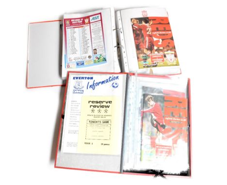 A quantity of Liverpool FC 1995-96 Season football programmes comprising Premier League: Everton away, Chelsea home and away,