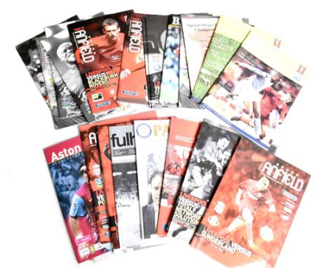 A quantity of Liverpool FC 2005-06 Season football programmes comprising Premier League: Everton home and away, Middlesbrough