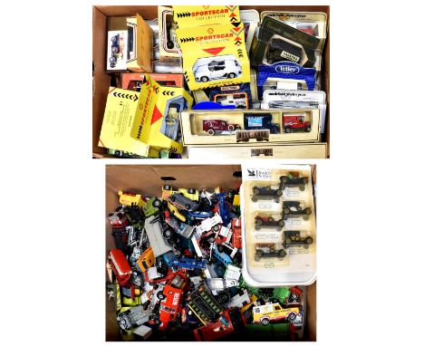 Various boxed and unboxed diecast model vehicles to include Matchbox Models of Yesteryear, Lledo, Matchbox Superkings, etc.