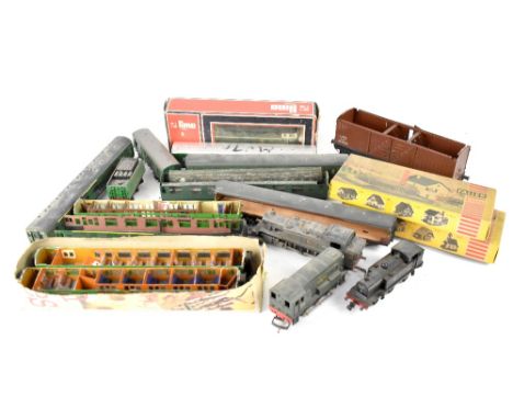 A large quantity of mainly OO gauge model railway related items to include Faller model kits, various carriages and rolling s