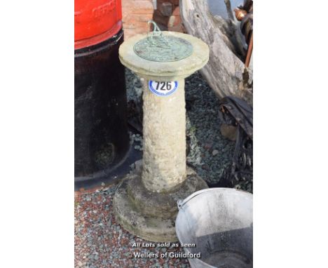 *STONE SUNDIAL, 740MM HIGH