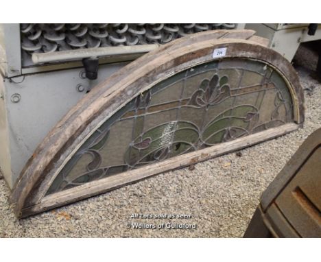 *LEADED FAN LIGHT OVER DOOR PANEL